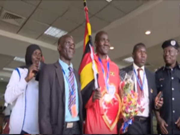 Gold Medalist David Emong Returns To A Hero’s Welcome